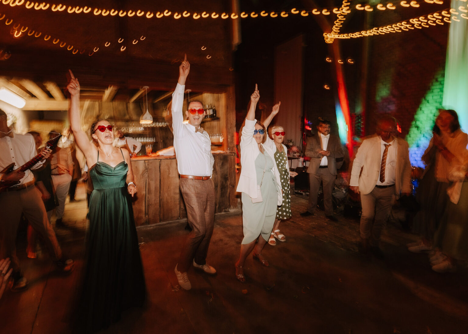 Feierliche Hochzeitsgesellschaft in Leipzig